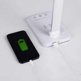 Lampe de table LED avec chargeur de téléphone sans fil 6 W 420 lm CCT