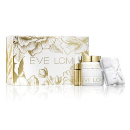 Eve Lom Kit Ritual Radieux Renewall - Contient Nettoyant Visage 50 ml, Crème Hydratante 30 ml, Sérum au Rétinol 9.5 ml et Toilette en Mousseline