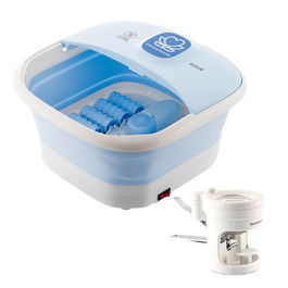 Pack Spa pour les Pieds Pliable avec Rouleaux et Hydromassage et Coupe-ongles avec lumière LED, loupe et lime InnovaGoods