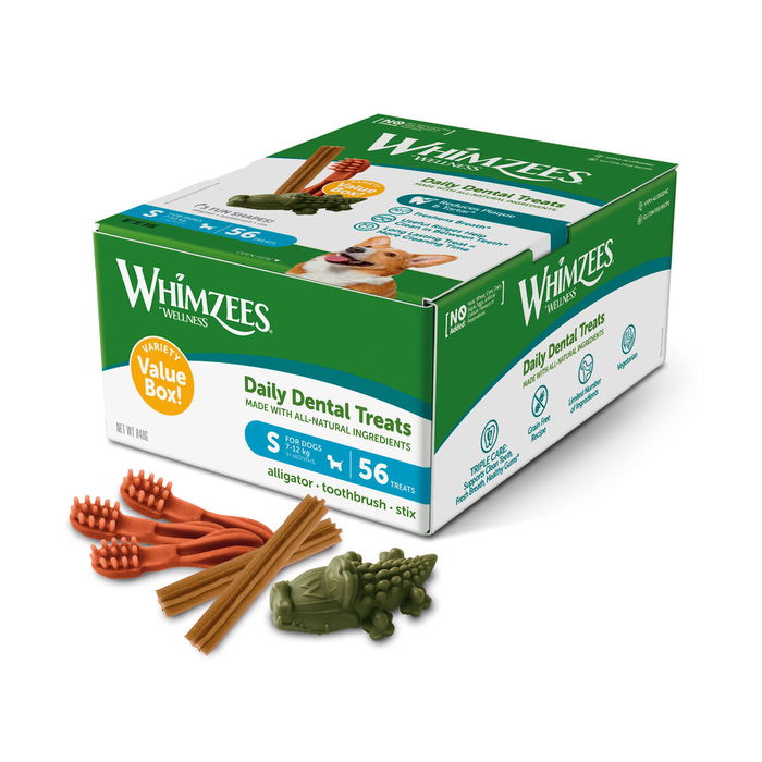 Alimentation humide Whimzees Daily Dental Treats 56 Unités