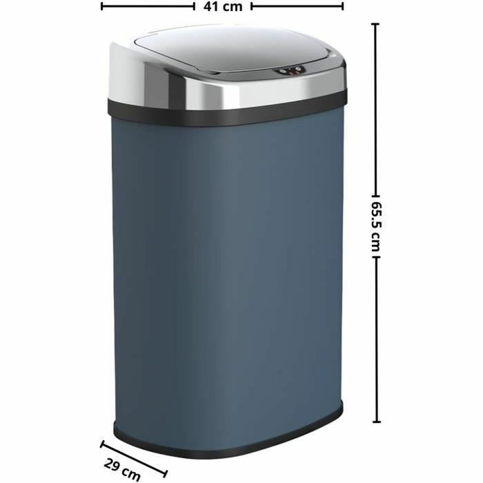 Kitchen Move Majestic Poubelle de cuisine automatique 58 L inox gris mat