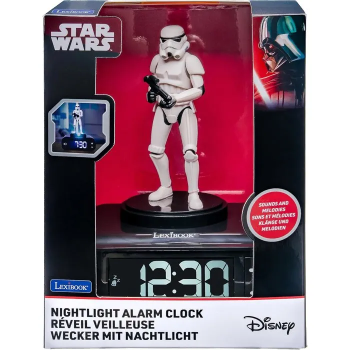 Lexibook Réveil digital avec veilleuse Stormtrooper et effets sonores Lexibook Réveil digital avec veilleuse Stormtrooper et effets sonores