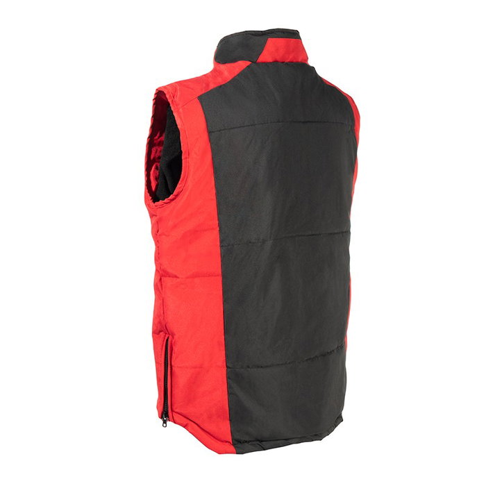 DUVER Gilet matelassé bicolore Noir-Rouge Taille S