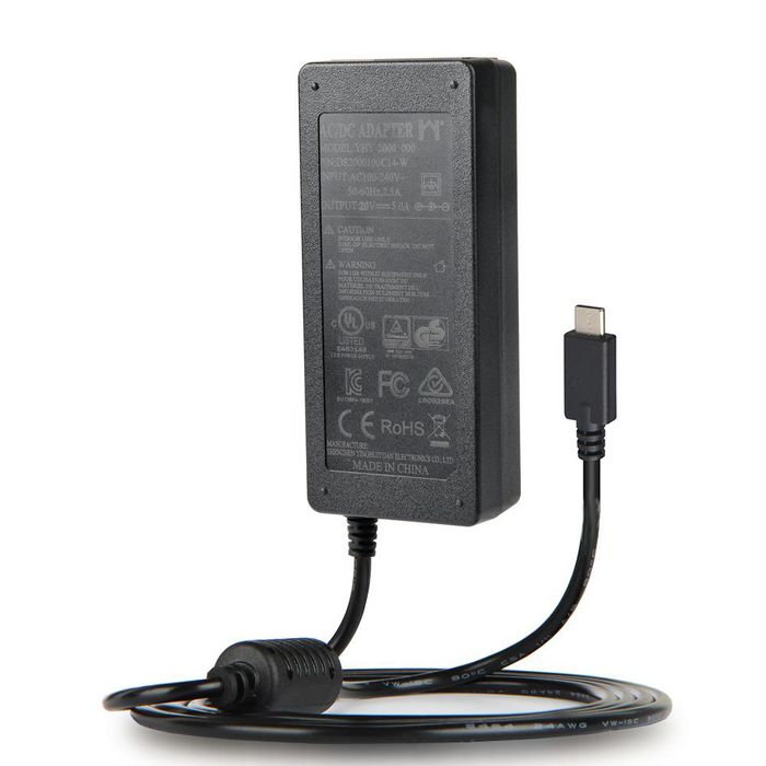 Vivolink Adaptateur secteur USB-C 100W PD avec câble d'alimentation UE et UK inclus - Chargeur universel rapide pour MacBook, PC et téléphones