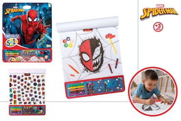 Color Baby Livre de stickers à colorier Giga Block Spiderman 5 en 1