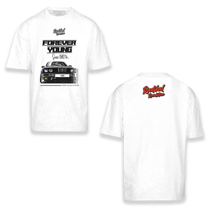 Radikal Revolution T-shirt Forever Young Blanc XL Radikal Revolution T-shirt Forever Young Blanc XL
