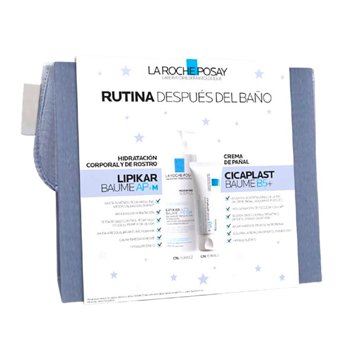 La Roche Posay Coffret Lipikar Baume AP+ M 3 pièces : Baume triple action 400ml + Baume apaisant 40ml + Tapis à langer