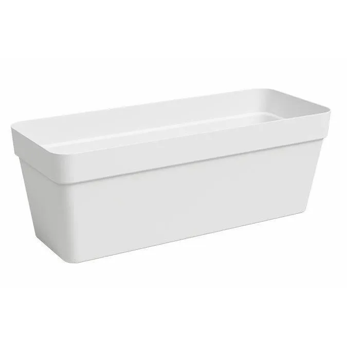 Artevasi Jardinière Rectangulaire Plastique Blanc CAPRI 12,5 L - L 49.9 x P 20 x H 18.1 cm - Percée pour Drainage Artevasi Jardinière Rectangulaire Plastique Blanc CAPRI 12,5 L - L 49.9 x P 20 x H 18.1 cm - Percée pour Drainage