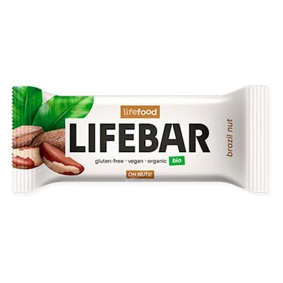 LIFE BAR Barre aux noix du Brésil 100% Bio, Sans Gluten et Sans Lactose LIFE BAR Barre aux noix du Brésil 100% Bio, Sans Gluten et Sans Lactose