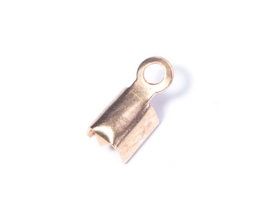 Innspiro Terminal métallique semi-tube avec anneau doré 3,9x7,9x2,9mm