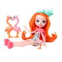 Enchantimals Poupée Florinda Flamingo avec Figure Twig et Animaux - Famille Flamencos Sunshine Island Hrx85 Mattel - Ensemble de Jeu pour Enfants +4 Ans