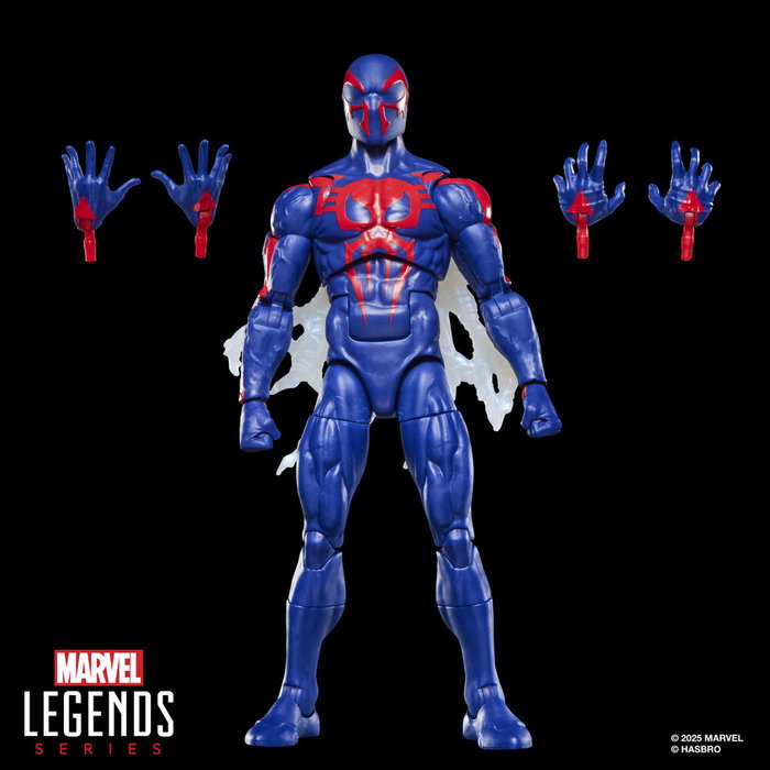 HASBRO - Marvel Comics - Figurine articulée Spider-Man 2099 (15 cm) avec 4 accessoires incluant mains et cape