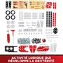 Bandai Meccano APM20104 - Coffret de construction Véhicules de course 10 en 1, 225 pièces en métal et plastique, jeu éducatif pour enfants dès 8 ans
