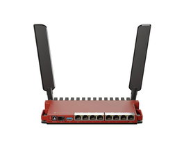 MikroTik L009UiGS-2HaxD-IN Routeur Gigabit avec WiFi 6 (2.4 GHz ax), 10 ports, PoE In/Out, SFP 2.5G, CPU ARM IPQ-5018 et OS v7