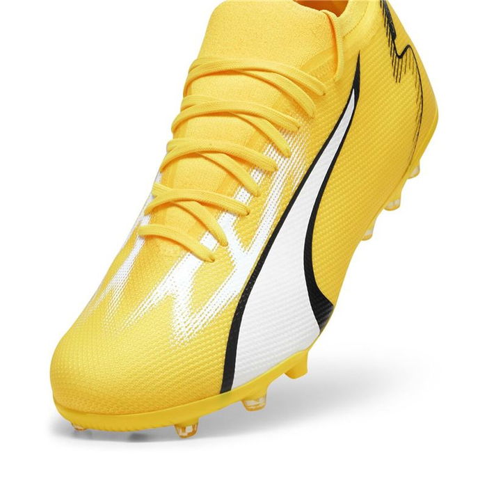 Chaussures de Football pour Adultes Puma Ultra Match Mg Jaune