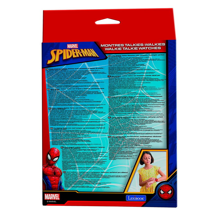Lexibook Montre Talkie-Walkie Spiderman Dmwtw1Sp - 2-en-1 avec Boussole et Lampe de Poche, Portée 200m, +6 Ans Lexibook Montre Talkie-Walkie Spiderman Dmwtw1Sp - 2-en-1 avec Boussole et Lampe de Poche, Portée 200m, +6 Ans