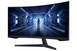 Samsung LC34G55TWWP Odyssey - Moniteur incurvé gaming 34 pouces (86,4 cm) Full HD 3440 x 1440, 165 Hz, 1 ms, FreeSync Premium, HDR10, noir