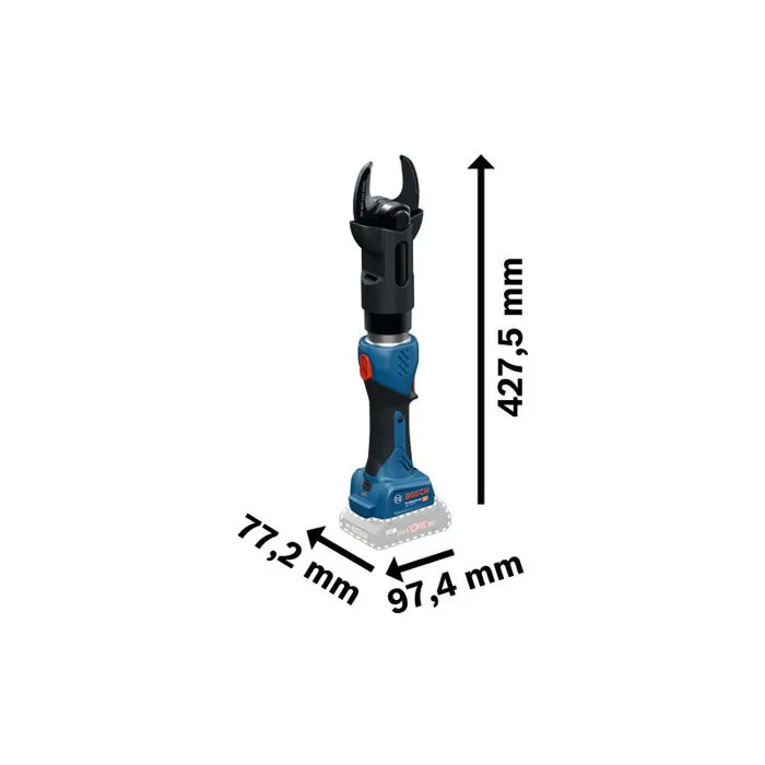 Bosch Professional Coupe-câbles hydraulique sans fil GKH 18V-50 - 50 kN - coupe jusqu'à 40 mm - avec fonction USB et logiciel de suivi