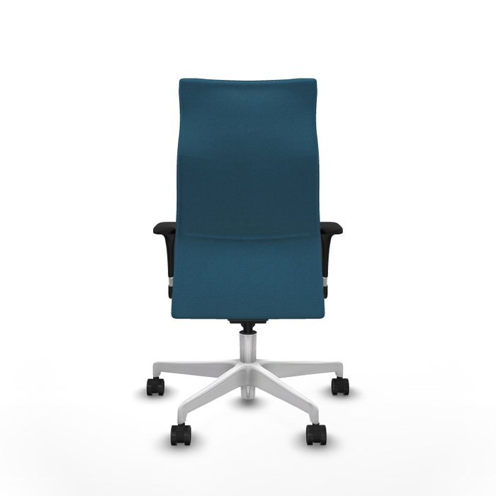 Piqueras Y Crespo Fauteuil Albacete Vert Pétrole avec Mécanisme Synchrone et Base Blanche