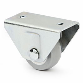 Q&Q Roue Fixe Oliver Gris Ø30 H39 Support Acier Zingué