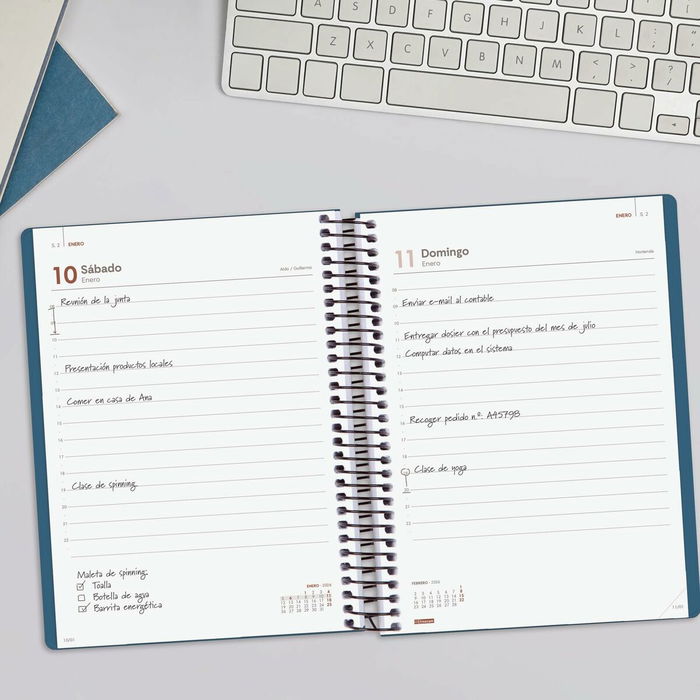 Agenda Finocam MY Bleu A5 15,5 x 21,2 cm 2026 Agenda Finocam MY Bleu A5 15,5 x 21,2 cm 2026