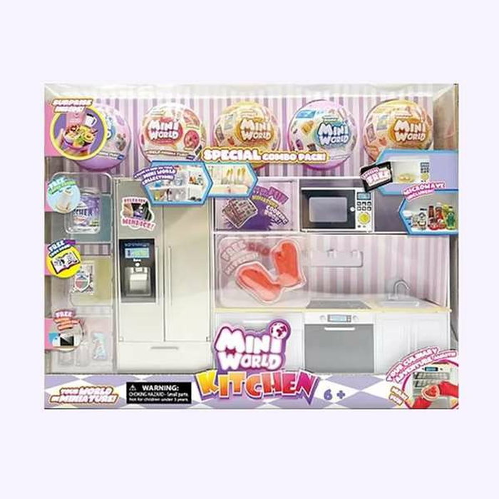 BIZAK Mini World Playset Cuisine avec 5 accessoires et 5 boules BIZAK Mini World Playset Cuisine avec 5 accessoires et 5 boules