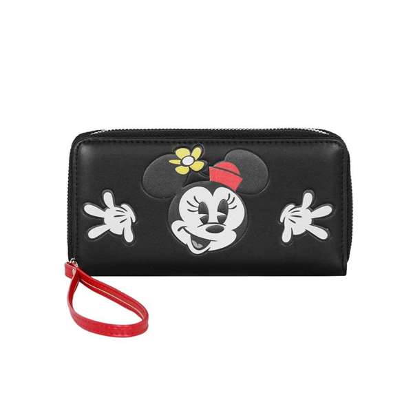 Karactermania - Portefeuille Minnie Mouse avec 12 compartiments pour cartes, 2 pour billets, monnaie, 10 x 19 x 2 cm, PVC