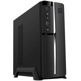 TooQ TQC-3005U3 Boîtier Slim Noir avec Alimentation 500W