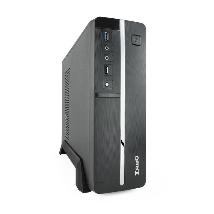 Tooq Boîtier Ordinateur Bureau MicroATX Slim avec Alimentation SFX 500W USB 3.0 Noir Tooq Boîtier Ordinateur Bureau MicroATX Slim avec Alimentation SFX 500W USB 3.0 Noir