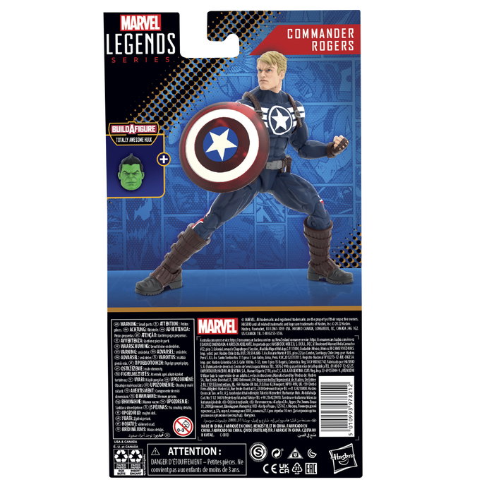 Hasbro Marvel Legends Series Figurine Comandante Steve Rogers avec Accessoire