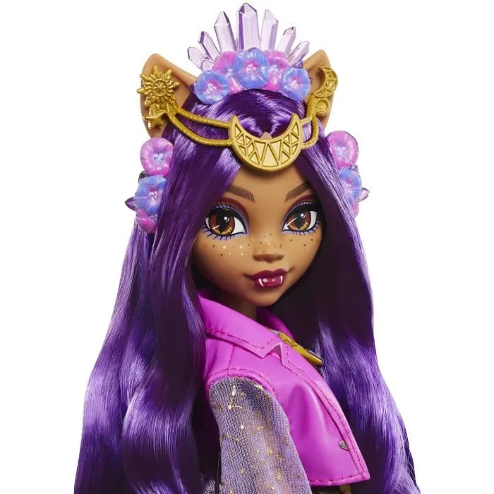 Monster High Poupée Clawdeen Wolf HXH80 avec tenue pour Monster Fest - Poupée articulée pour fille