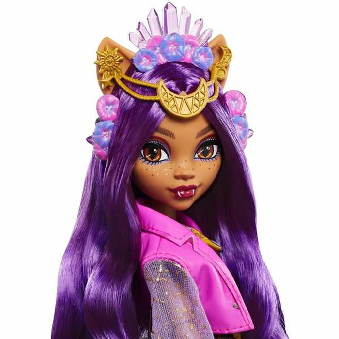 Monster High Poupée Clawdeen Wolf Monster Fest HXH80 Tenue Bling-Bling Fille Loup-Garou Accessoires Monstrueusement Cool