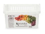 Kinvara Organisateur de Réfrigérateur en Plastique Blanc 20 x 12 x 30 cm (Set de 24)