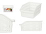 Kinvara Organisateur de Réfrigérateur en Plastique Blanc 20 x 12 x 30 cm (Set de 24)