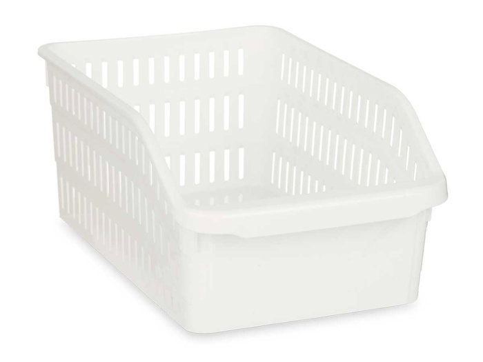 Kinvara Organisateur de Réfrigérateur en Plastique Blanc 20 x 12 x 30 cm (Set de 24)