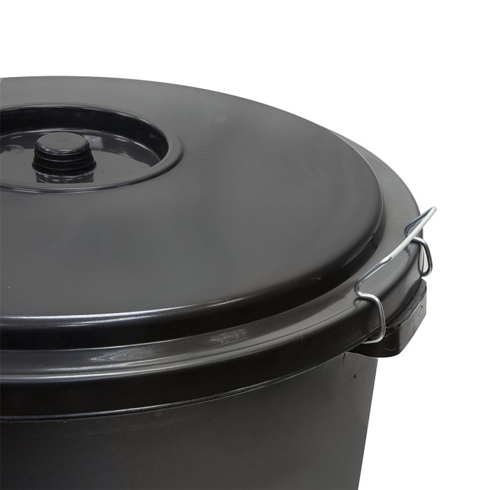 WOLFPACK LINEA PROFESIONAL Poubelle de rue en plastique noire 50L WOLFPACK LINEA PROFESIONAL Poubelle de rue en plastique noire 50L