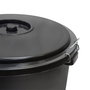 WOLFPACK LINEA PROFESIONAL Poubelle de rue en plastique noire 50L
