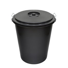 WOLFPACK LINEA PROFESIONAL Poubelle de rue en plastique noire 50L