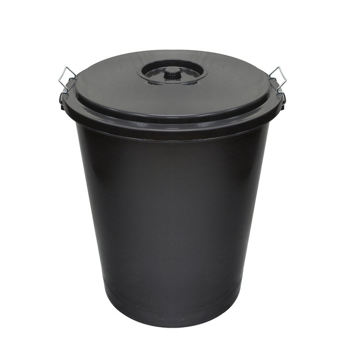 WOLFPACK LINEA PROFESIONAL Poubelle de rue en plastique noire 50L WOLFPACK LINEA PROFESIONAL Poubelle de rue en plastique noire 50L