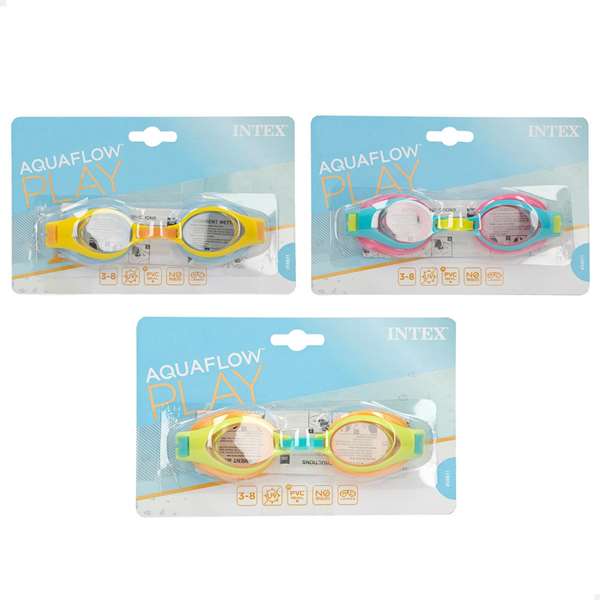 Intex - Lunettes de natation Junior 3-8 ans - Plastique - Modèles assortis au hasard