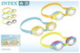 Intex - Lunettes de natation Junior 3-8 ans - Plastique - Modèles assortis au hasard