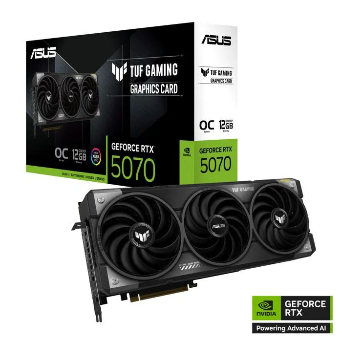 Carte Graphique Asus 90YV0LZ0-M0NA00 nvidia geforce rtx 5070 12 GB GDDR6 GDDR6X GDDR7 Carte Graphique Asus 90YV0LZ0-M0NA00 nvidia geforce rtx 5070 12 GB GDDR6 GDDR6X GDDR7