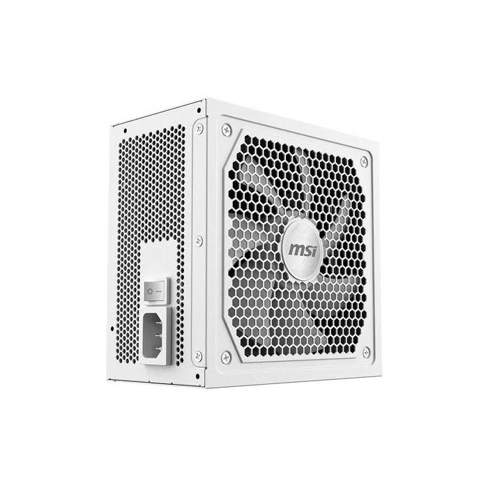MSI MAG A1000GL PCIE5 - Alimentation PC modulaire Gaming 1000W 80 PLUS Gold ATX 3.1 - Blanc - Ventilateur 135 mm - Connecteurs PCIe 5.1 et câbles plats blancs