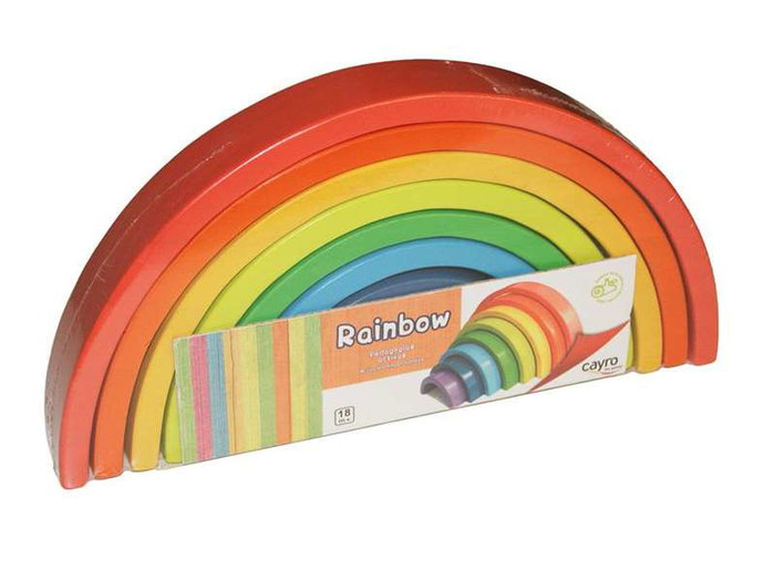 Cayro Rainbow Jouet d'éveil en bois pour enfants de 18 mois à 1 an 6 langues espagnol anglais français italien portugais allemand Cayro Rainbow Jouet d'éveil en bois pour enfants de 18 mois à 1 an 6 langues espagnol anglais français italien portugais allemand