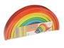 Cayro Rainbow Jouet d'éveil en bois pour enfants de 18 mois à 1 an 6 langues espagnol anglais français italien portugais allemand