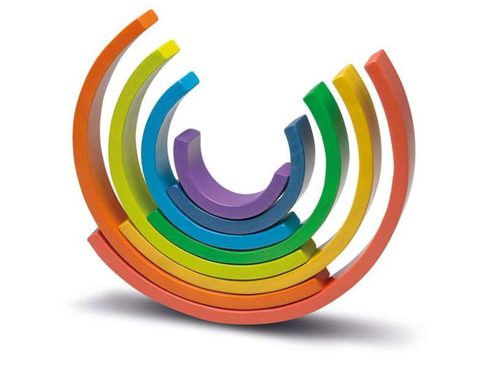 Cayro Rainbow Jouet d'éveil en bois pour enfants de 18 mois à 1 an 6 langues espagnol anglais français italien portugais allemand Cayro Rainbow Jouet d'éveil en bois pour enfants de 18 mois à 1 an 6 langues espagnol anglais français italien portugais allemand