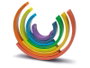 Cayro Rainbow Jouet d'éveil en bois pour enfants de 18 mois à 1 an 6 langues espagnol anglais français italien portugais allemand