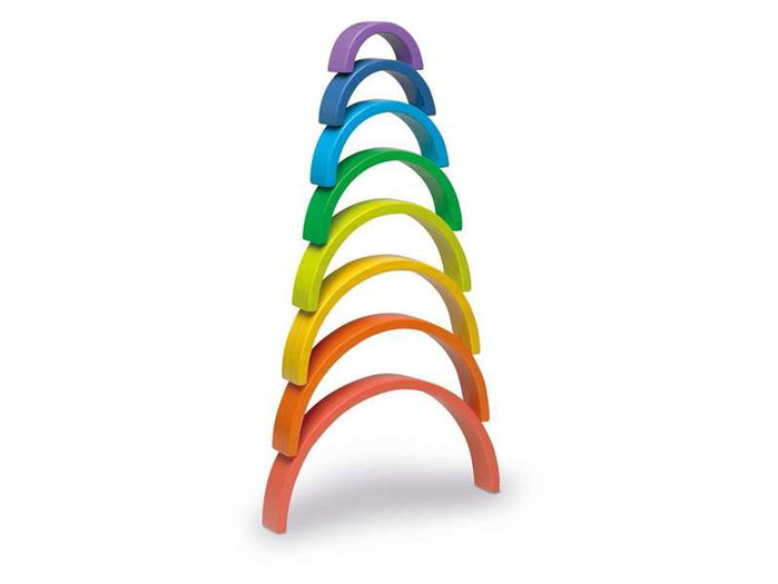 Cayro Rainbow Jouet d'éveil en bois pour enfants de 18 mois à 1 an 6 langues espagnol anglais français italien portugais allemand Cayro Rainbow Jouet d'éveil en bois pour enfants de 18 mois à 1 an 6 langues espagnol anglais français italien portugais allemand