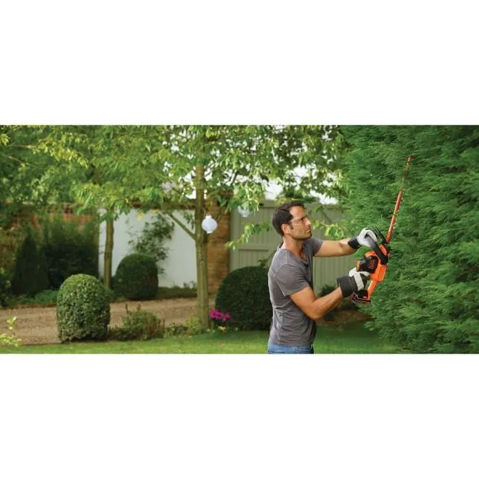 Black+Decker Taille-haie sans fil Lithium 18V 2 Ah 50 cm GTC18502PC-QW