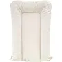 Tineo Matelas à langer - Modèle Flocons en PVC écru - 50x70 cm - Mousse moelleuse, bords rehaussés, imperméable et facile à nettoyer - Pour tables à langer universelles
